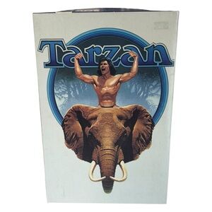 Vintage 80s MB Tarzan 200 Piece Puzzle - Edgar Rice Burroughs - COMPLETE